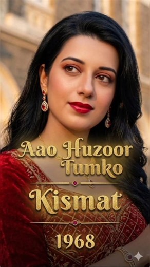 Babita Kapoor AI Reimagined 🌹 | Aao Huzoor Tumko | Kismat (1968) | Classic Bollywood Tribute|