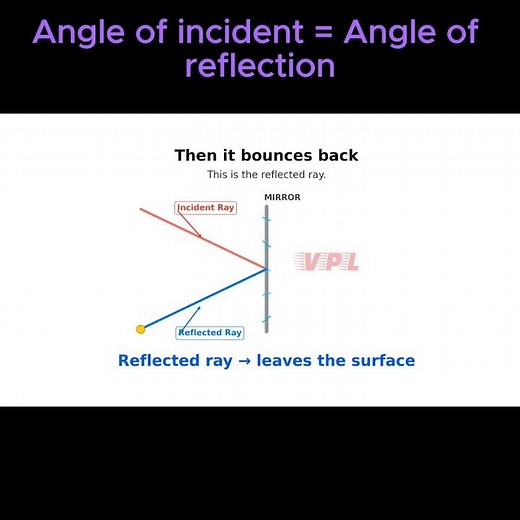 Law of Reflection of light. Why Does a Mirror Work? #physicsshorts #students