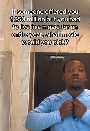This is one of those you really have to think about, I would probably wanna live in Madagascar for a year they seem to be having a good time 😭🤣😭 what movie would you live in? #movie #live #comment #fyp #viralvideo