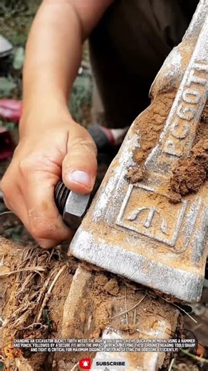 Excavator Bucket Tooth Installation Tool for Quick Digging #ToolHolder