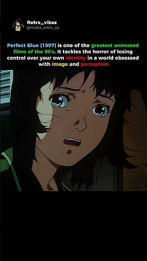 Perfect Blue (1997) #perfectblue #anime