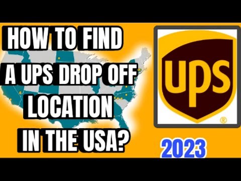 HOW TO FIND A UPS DROP OFF LOCATION
