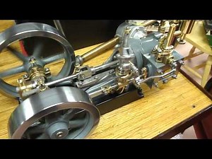 Stuart #9 Steam Engine on 1.5 psi air pressure - very well built
