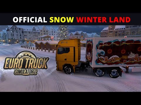 ETS 2 Official SNOW MAP. WINTER LAND CHRISTMAS EVENT World Of Trucks Euro Truck Simulator 2.
