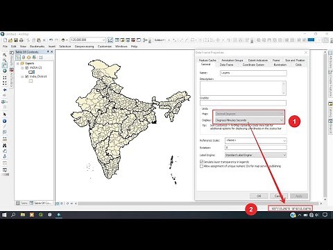 How to change map units in ArcGIS