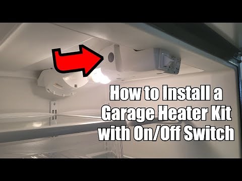 Installing a Garage Refrigerator Kit with On/Off Switch to Keep Refrigerator Cold in a Garage