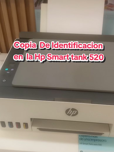 Como sacar copias de Identificación basicas en la Hp Smart tank 520 (funciona tambien con modelos 580,583) #HP #smarttank