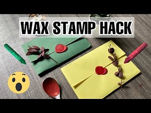 Wax Stamp Hack | How to make Wax Stamp at Home - Paintastic Arts