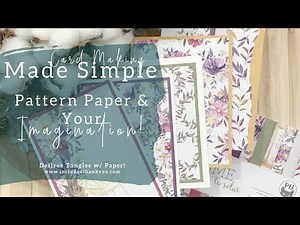 Card Making made Simply! | P13 6x6 Paper Pad | Time to Relax | Card Making Made Simple Tutorial