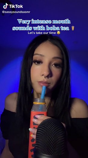 Here’s some less chaotic boba ASMR 🧋✨#boba #asmr #fyp