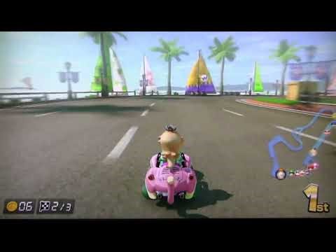 💫 Rosalina 💎 in Mario Kart 8 – Pink Style | 🌷Flower Cup🌷 (Toad Harbor)