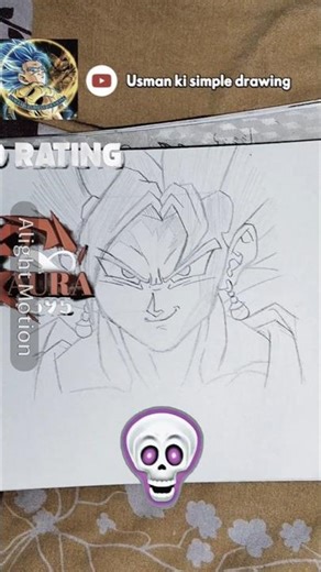 vegito drawing part 1#animeeart #shortsviral