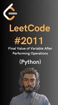 LeetCode#2011 Final Value of Variable After Performing Operations - Python