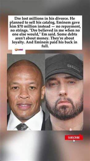 Eminem Gave Dr. Dre $70 Million to Save His Catalog
