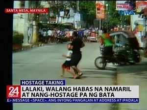 Lalaki, walang habas na namaril at nang-hostage pa ng bata | 24 Oras
