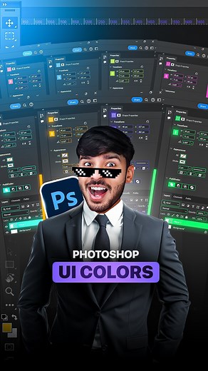Devesh Sharma | Transform your Photoshop interface into a colorful workspace? 🤯 Discover how you can change Photoshop UI colors! Check out my latest... | Instagram