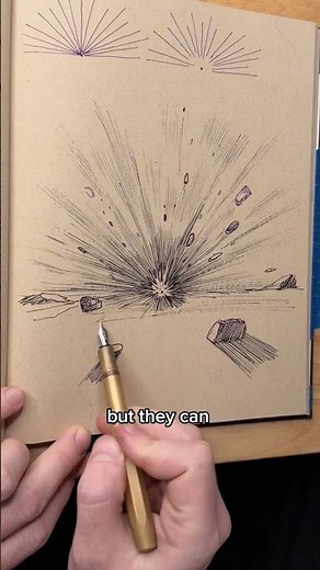 Drawing explosions with dynamic lines