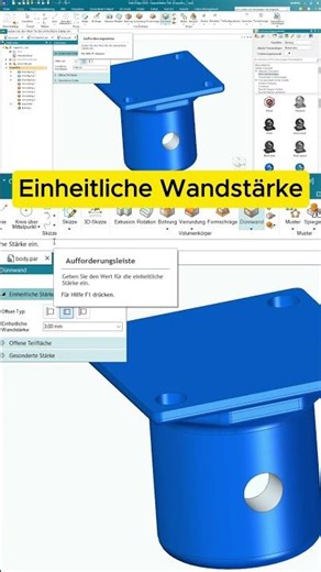 Hohlkörper erstellen mit Dünnwand