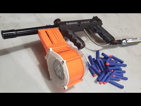 Custom Paintball Powered Nerf Gun