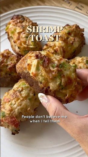 The best easy Vietnamese shrimp toast recipe! (Bánh mì nướng tôm) #easyrecipe