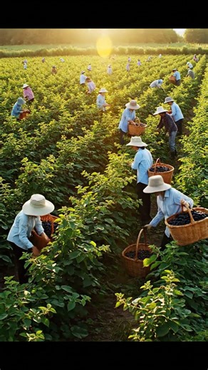 How Farmers Grow Premium Blackberry #shortsvideo#shots #shotrs