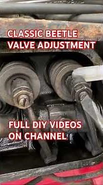 BEETLE VALVE ADJUSTMENT- VW BEETLE RESTORATION AND DIY CHANNEL #sladesbeetle #vwbeetle