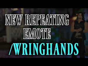 Wring Hands Special Emote on Every Race (FFXIV Patch 5.55)