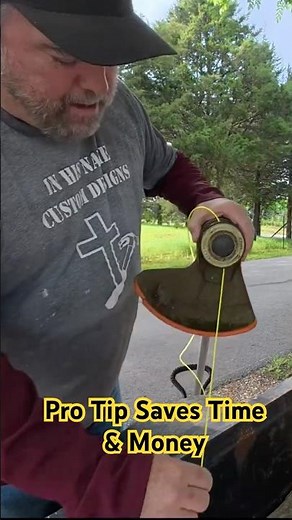 Replace String trimmer Line in Under 30 Seconds #lawncare #diy #howto