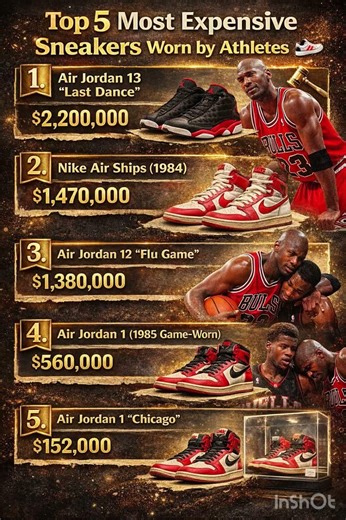 Top 5 Most Expensive Sneakers Ever Worn by Athletes 👟💰