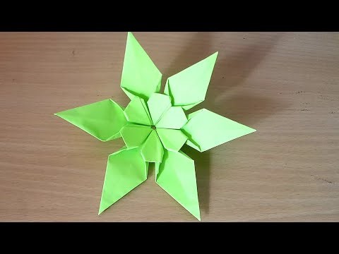 Easy paper flower tutorial without glue and scissors