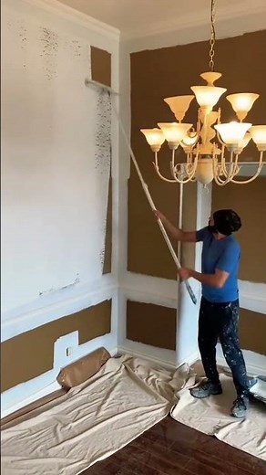 How to Paint a Tall Wall Like a Pro 🏡🤍