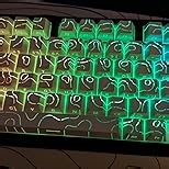 dagaladoo Topographic keycaps Line Backlit Gradient Purple keycaps Shine Through Keyboard Keys Side Printed Key caps Cherry Profile keycap Set for 61/64/66/68/71/75/84/87/100 Mechanical Keyboards