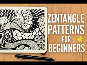 Zentangle Patterns for Beginners ✨ | Relaxing & Creative Zentangle Inspired Art