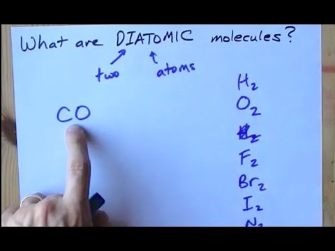 What are "diatomic" molecules?