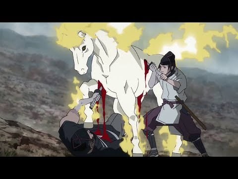Horse Midoro Fighting vs Mutsu and Hyogo - Dororo どろろ Ep 23