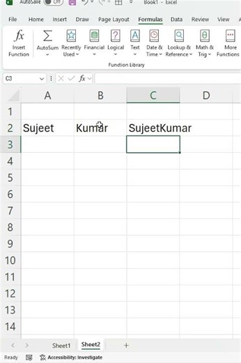 Join Text in Excel #excel #exceltips #education #exceltricks #microsoft #exceltutorial