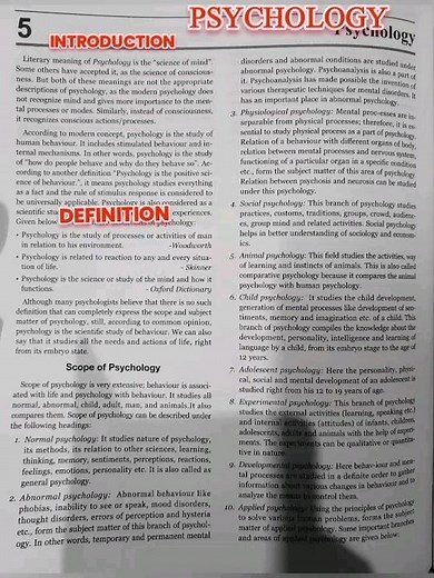 introduction, definition, scope, nature, importance of psychology || gnm 1st yr || unit -1