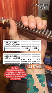 111K views · 2.4K reactions | Green River by CCR intro on guitar #ccr #guitarriff #guitartabs #fyp #foryou | Jamparkguitar | Facebook