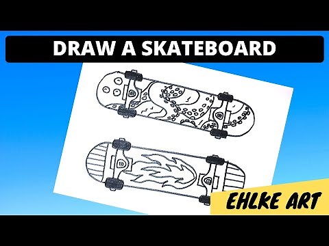 How to DRAW and DESIGN a SKATEBOARD
