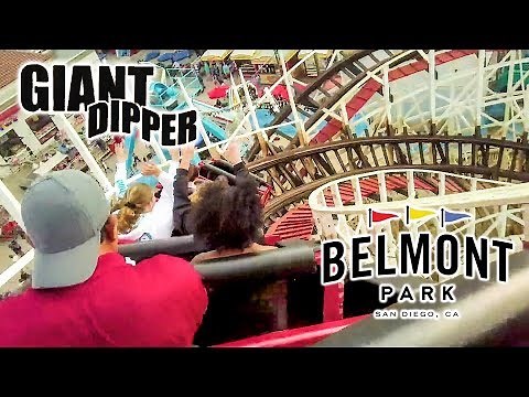 2019 Giant Dipper Roller Coaster On Ride HD POV Belmont Park San Diego CA