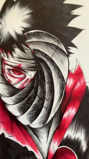 Obito uchiha❤️ #obito #tobi #obito_uchiha #naruto #narutoshippuden #drawings #perte