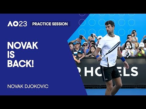 Novak Djokovic Practice Session | Australian Open 2023