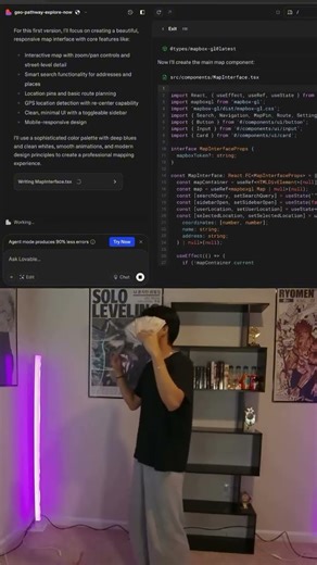 building Google maps in 60 seconds #ai#lovable#nocode#coding