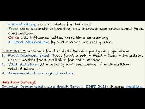 Nutritional Assessment Methods