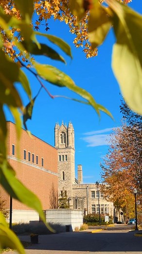 FALL-ing in love with this campus again and again 🍂🍁💙 #indianastateuniversity #collegeofartsandsciences #CAS | Indiana State University College of Arts and Sciences