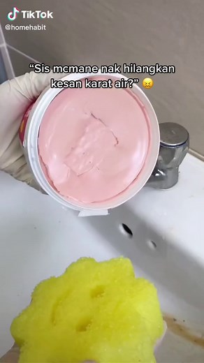 Easy peasy je sis 😄 #rustremoval #thepinkstuff #thepinkstuffmalaysia #cleantok #deepcleaning