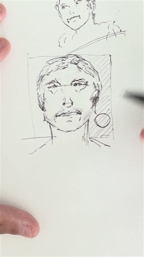 #drawing of a man on thr paper with pencil