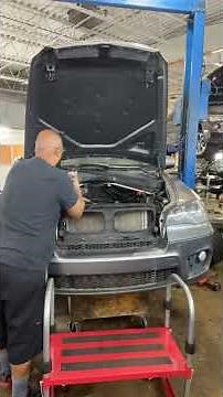 Part1 Bmw X5 engine removal ￼ #luxurycar #mechanic #bmw