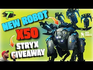 50 Giveaway New Robot Stryx Robot overview and a Gameplay War Robots [WR] #WRUnity #warrobots