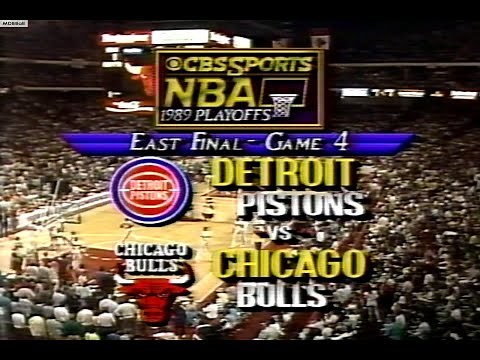Pistons @ Bulls 1989 ECF Game 4 (NBA On CBS)
